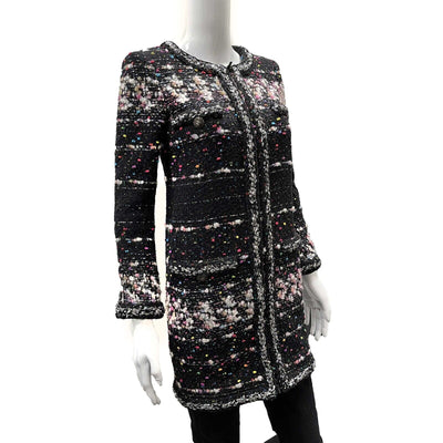 Chanel 2014 Cocomark Wool Blend Lesage Gliter Tweed Coat Multicolor 34 US 2