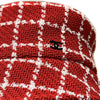 Chanel NWT 23C RUNWAY Red White Fantasy Tweed Medium Bucket Hat Medium