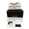 Chanel Good Classic Double Flap in Medium Tweed Pink Crossbody Bag