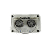 CHANEL - 04P 'CHANEL' Cassette Tape - Resin / Black Brooch