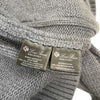 Loro Piana Cashmere Gray Cable Knit Toggle Fox Fur Hooded Cardigan IT40 US4
