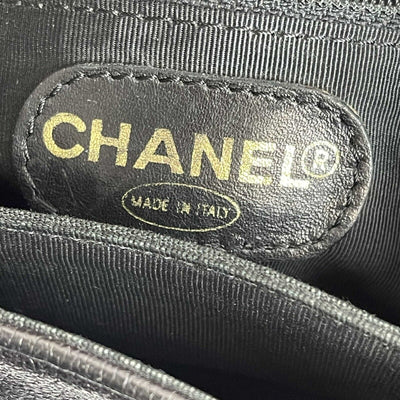 Chanel Vintage 90's Caviar CC Black Backpack Bag