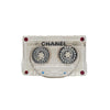 CHANEL 04P 'CHANEL' Cassette Tape - Resin / Black Brooch