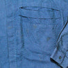 Gianni Versace - Vintage Dress Shirt - Blue Pocket Dobby - Mens US Medium M 48