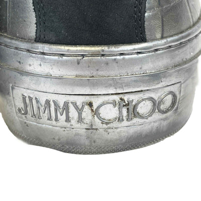 Jimmy Choo - Very Good - Belgravia High Top Sneaker - Black Gunmetal - 42 US 9