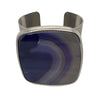 CHANEL - B12 A Statement Agate Cuff - Silver, Multi Blue - Bracelet