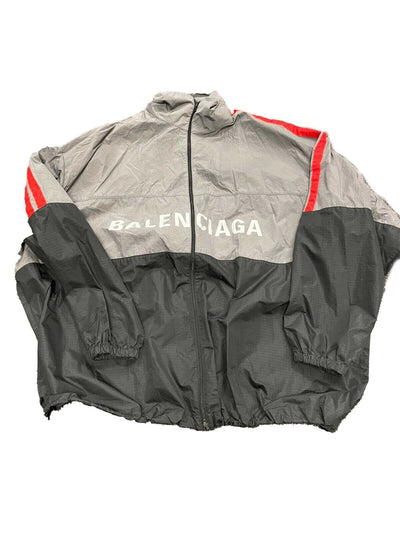 Balenciaga - Oversized Logo Elephant / Windbreaker Grey Jacket - Size 48