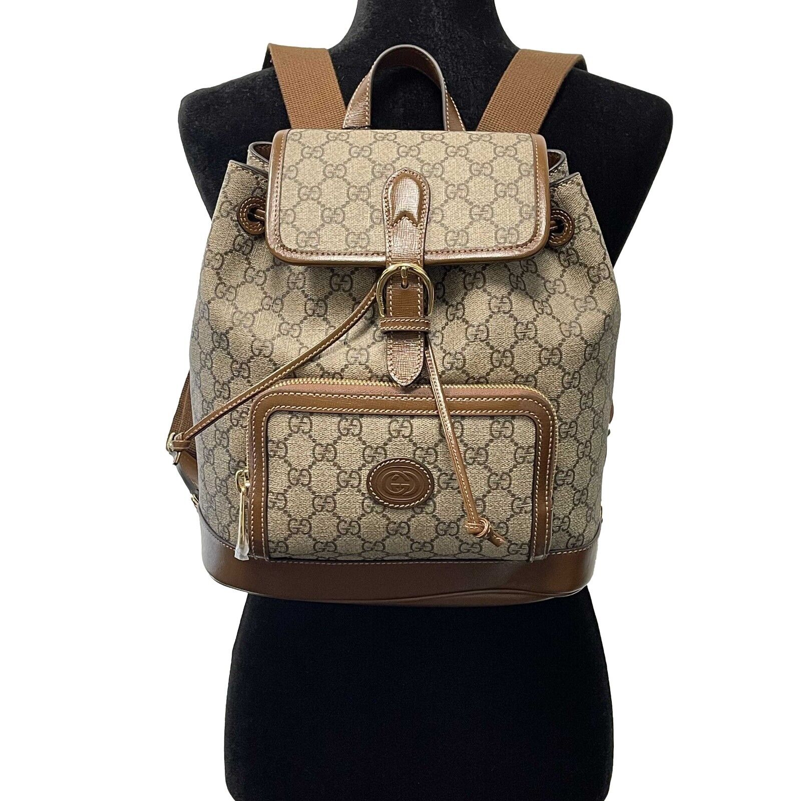 gucci backpack brown
