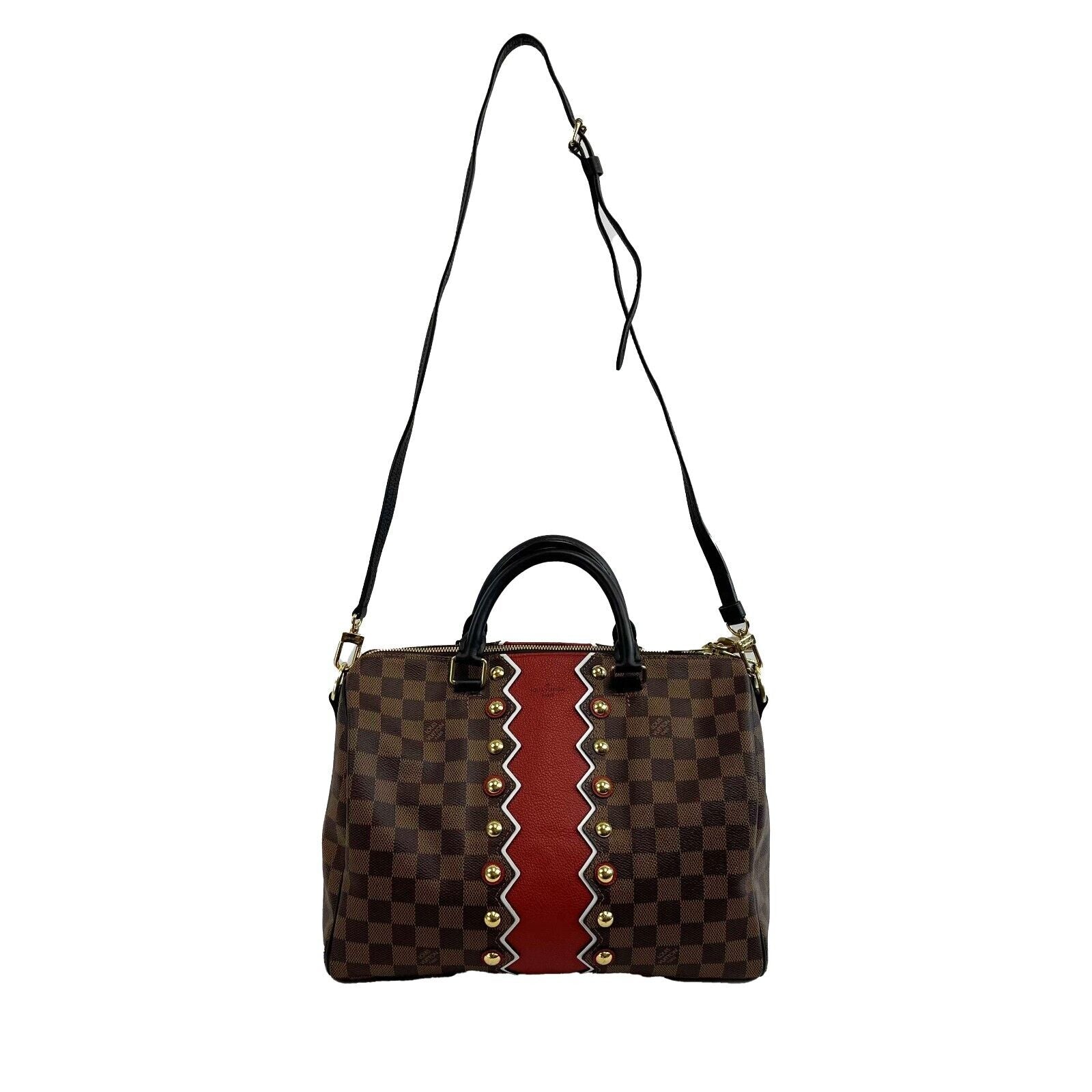 Louis Vuitton Speedy 30 Bandouliere Damier Ebene Bag