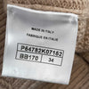 Chanel 16A Rome Camel Jumper Sweater Logo Buttons Beige 34 US 2 Pristine