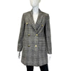 Brunello Cucinelli Padded scotch Wool plaid coat Gray Jacket 38 US 2