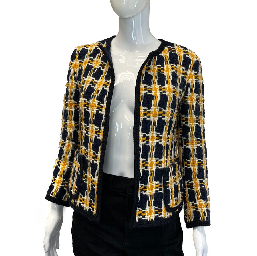 Chanel New Gripoix Buttons Lesage Tweed Jacket at 1stDibs