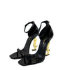 Saint Laurent-Opyum Sandals In Patent Leather Black 37 US 7 Shoes