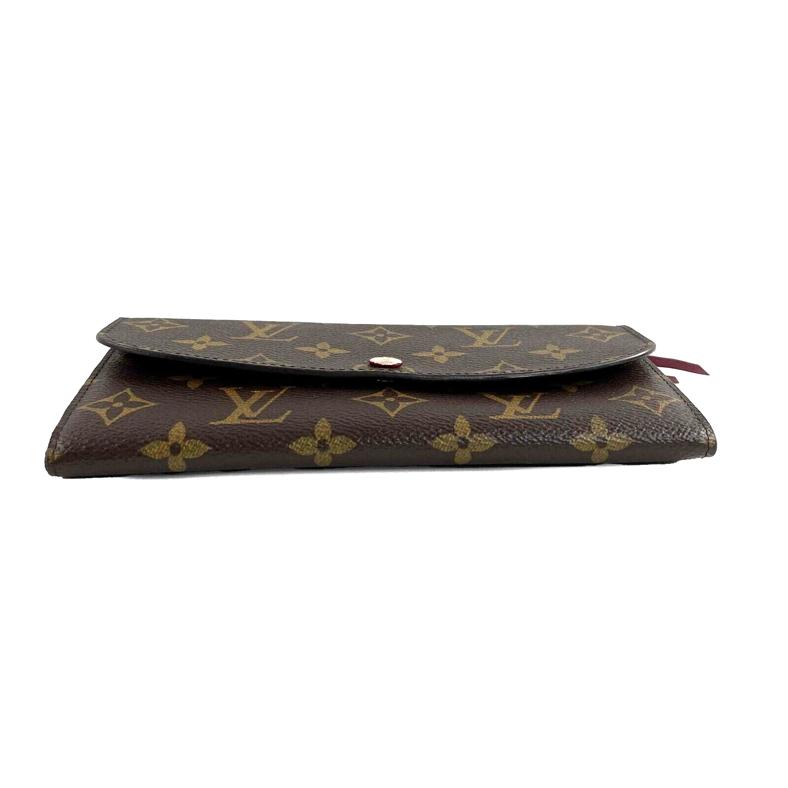 Louis Vuitton Emilie Wallet with red accents