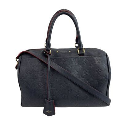 Louis Vuitton Noir/Beige Monogram Empreinte Leather Speedy