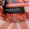 Versace Medusa Music Silk Pastel Pink & Blue Top - New w/ Tags