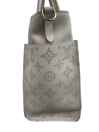 Louis Vuitton - LV On My Side MM Beige Leather Top Handle w/ Shoulder Strap