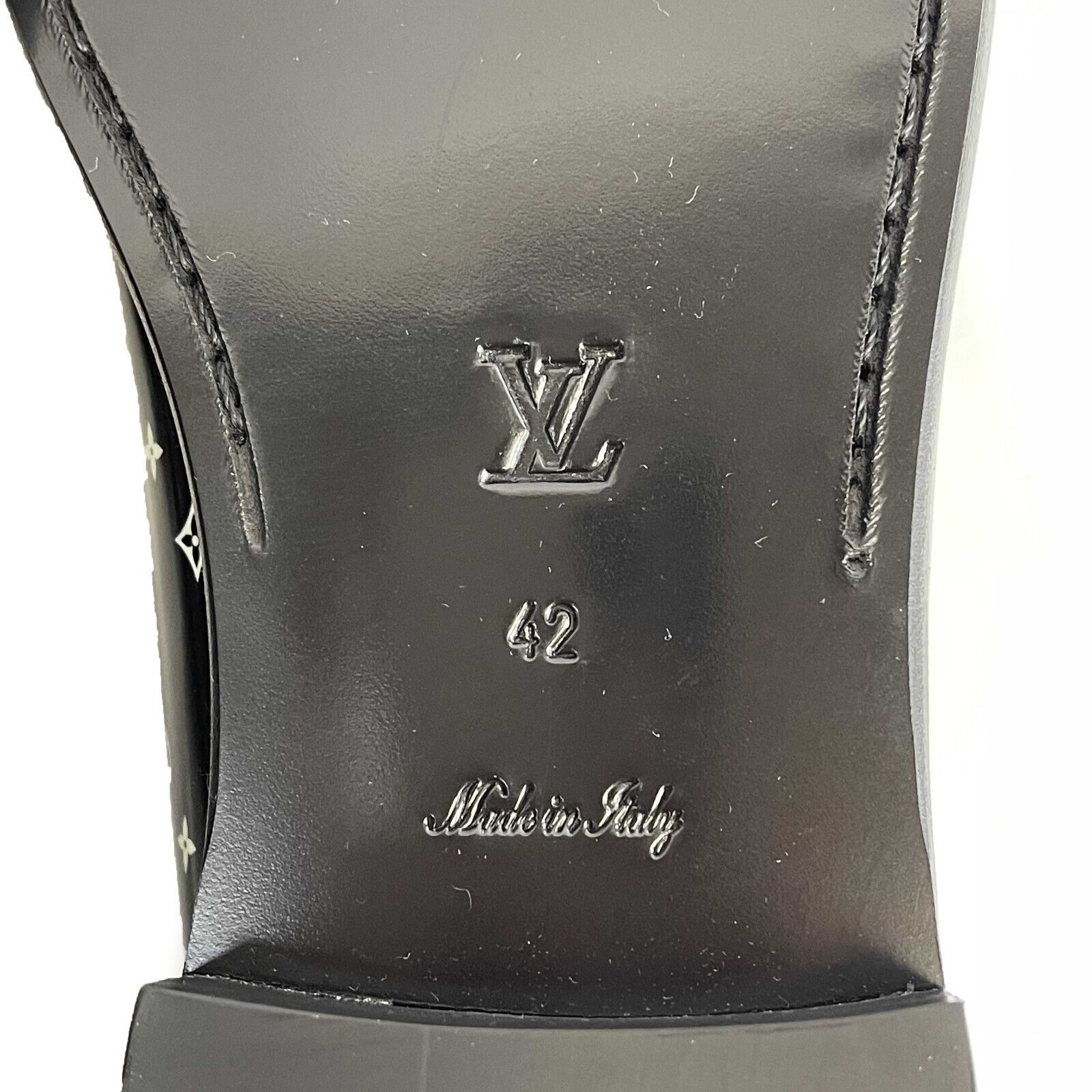 Louis Vuitton - NEW Patent LV Chess Flat Loafer - Black/White - 42 US -  BougieHabit