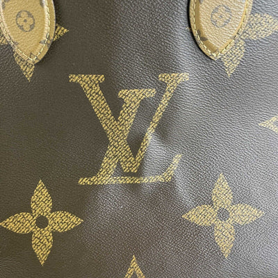 Louis Vuitton Giant Monogram Reverse Canvas Onthego GM Handbag