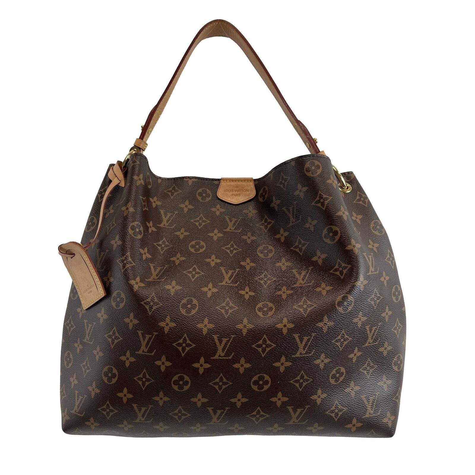 Louis Vuitton Tote Graceful Monogram MM Brown in Coated Canvas