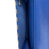 CHANEL - 2021 Raffia Jute Striped Belt Bag - Blue / Beige / Gold Hardware