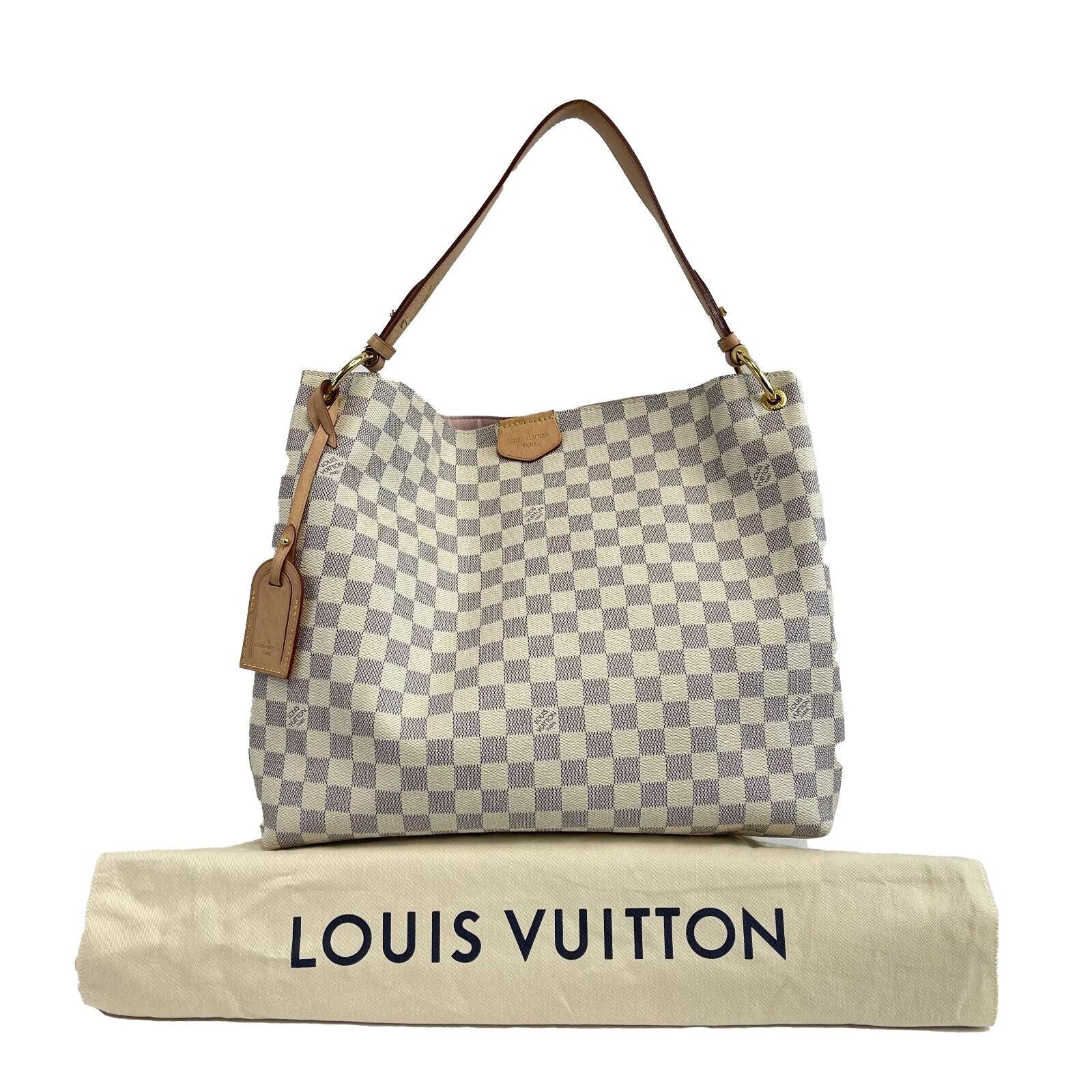 Louis Vuitton - Graceful PM - White / Blue Damier Azur Shoulder