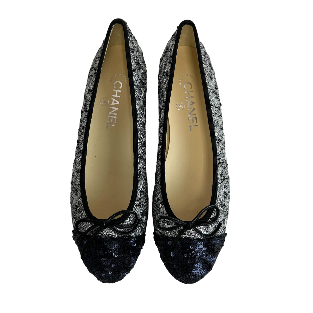 Shop CHANEL 2023-24FW Ballet flats (G45047 X01000 NO855) by mimoSa78