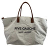 Saint Laurent Rive Gauche Maxi Tote Cream Tote Bag