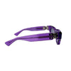Bottega Veneta 2022 Purple Violet Squared Acetate Translucent Sunglasses