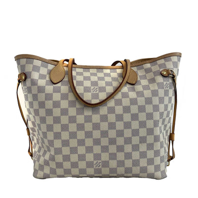 Buy Louis Vuitton Neverfull Mm Damier Azur Tote Bag New