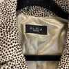 Alaia Rare Vintage Fur Moto Biker Jacket Beige and Black 36 US 4