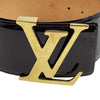 Louis Vuitton Vernis Belt LV Logo Amarante Brown 85/34