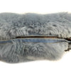 CHANEL - Light Blue Lapin Fur CC Shoulder Bag - Ruthenium Hardware