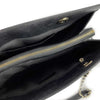 CHANEL - Mademoiselle Large Shopping Tote -Black Leather CC Chevron Shoulder Bag