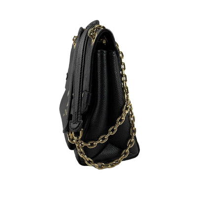 Louis Vuitton Excellent Monogram Empreinte Vavin PM Black Handbag