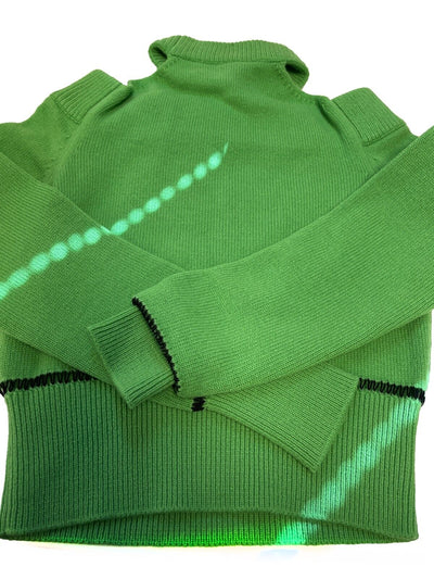 Alexander McQueen Halterneck Sweatshirt Green Sweater XS Top NEW