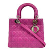 Christian Dior - Lady Dior Cannage Medium - Rani Pink Top Handle Shoulder Strap