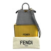 Fendi - NEW Wool Fabric FF Petite Peekaboo - Top Handle w/ Shoulder Strap