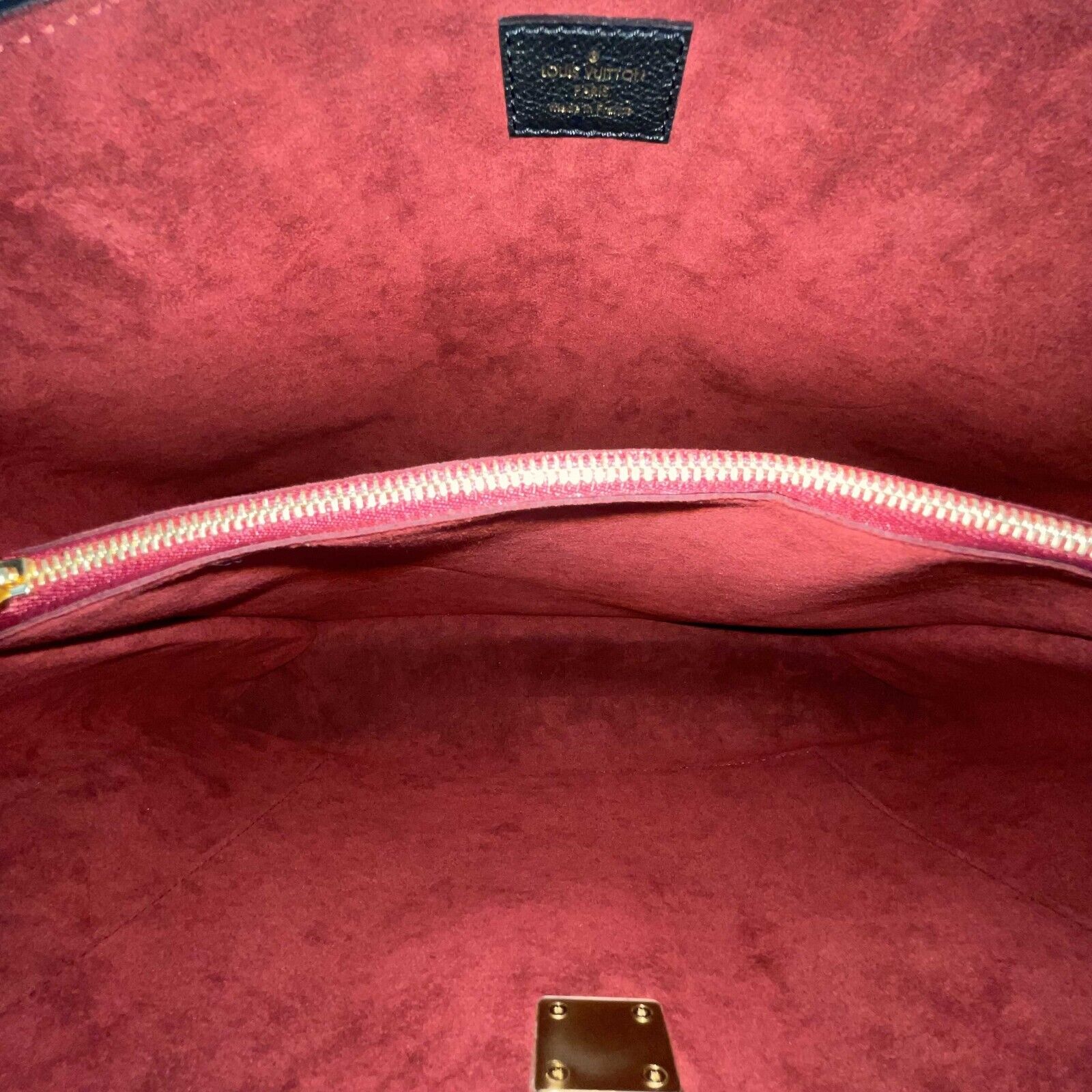 Louis Vuitton - Burgundy Leather Lockme Hobo Bag