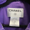 CHANEL - 2006 Purple Tweed Blazer - 5 'CHANEL' Buttons - 2 Pockets - 38 US 6