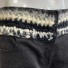Chanel New w/o Tags Slim Pants Tweed 13B Black White 42 US 10 Grey Anthracite