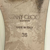 Jimmy Choo -Bing Flat - Cream Patent Leather - Crystal Strap - 36 US 6