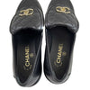 Chanel New w/o Tags Quilted Lambskin CC Turnlock Loafers Black 37.5 US 7.5 Shoes