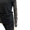 Chanel New w/ Tags Leather Fingerless Long Gloves Black 18A 7.5