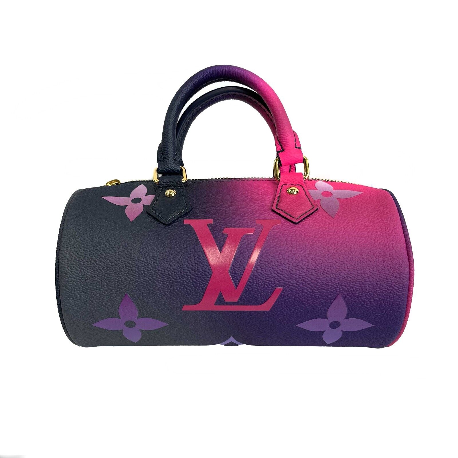 NEW Authentic Louis Vuitton Papillon BB Midnight Fuchsia Complete Set