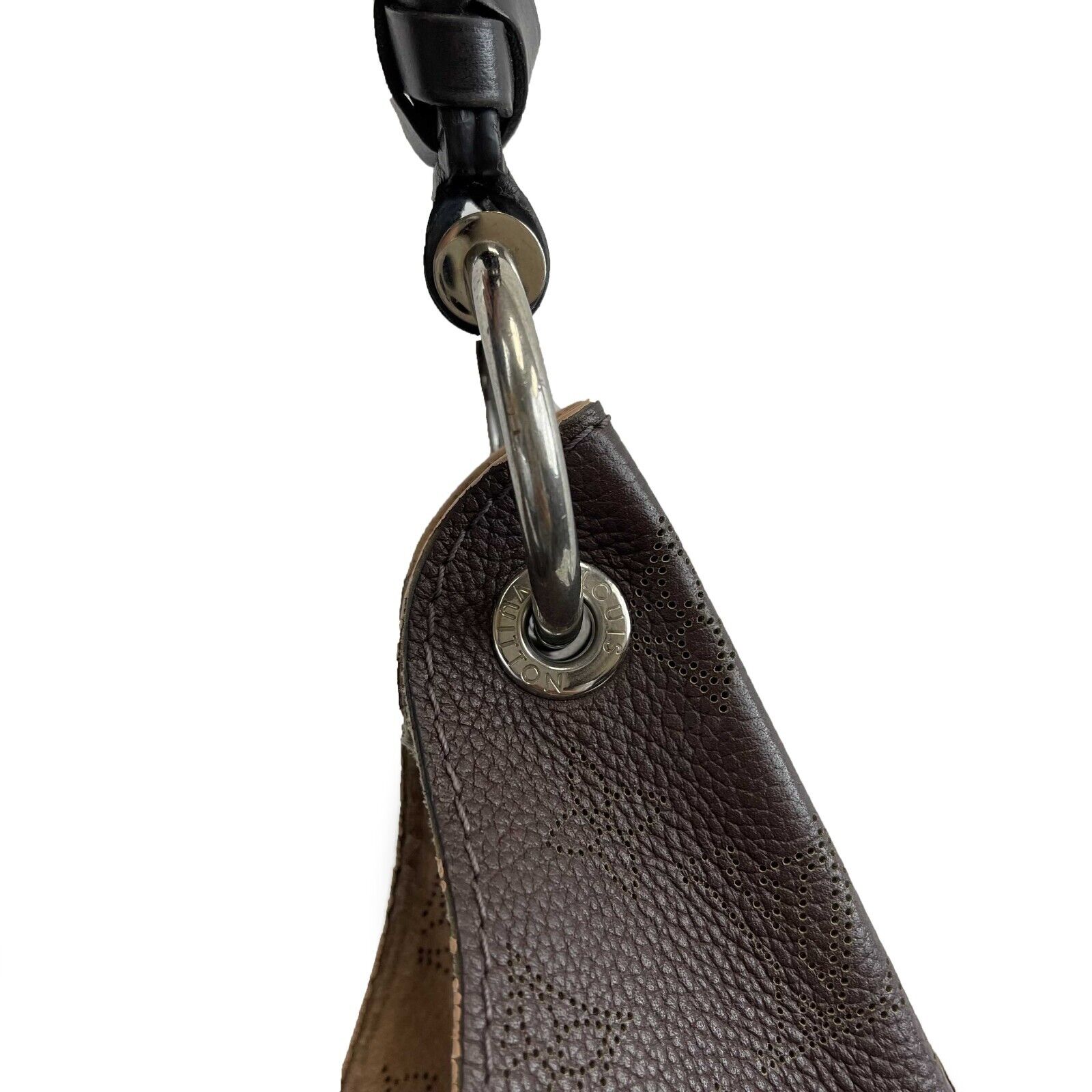 Louis Vuitton Carmel Hobo Mahina Leather Brown 1636641