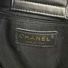 CHANEL - Large Shopping Tote Black Chevron Leather CC Tote w/ Shoulder Strap