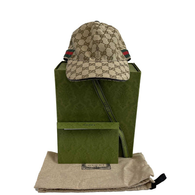 Gucci GG Canvas Baseball Hat with web Good Small