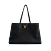 Louis Vuitton Excellent Black Lockme Go Shopper Tote Shoulder Bag / Tote