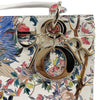 Dior - Medium Lady Dior - Jardin D'Hiver Hand Painted Leather - Top Handle Strap